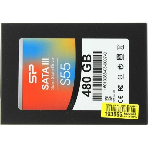 SSD накопитель Silicon Power SSD 480Gb S55 SP480GBSS3S55S25 {SATA3.0, 7mm}